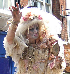 ... crazy than by dressing up as Mrs. Havisham, the original jilted bride