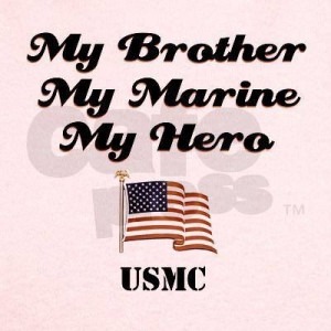 Marine sister. So proud of my baby brother!