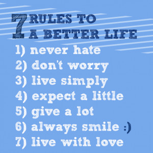 Simple Rules To A Better Life #taolife #poster