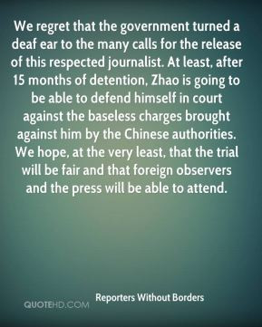 ... baseless charges brought against him by the Chinese authorities. We