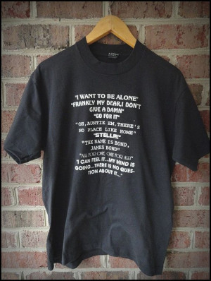Vintage 90's Borders Classic Movie Quotes Shirt by CharchaicVintage, $ ...