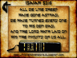 LinksterArt Bible Verses: Isaiah 53:6
