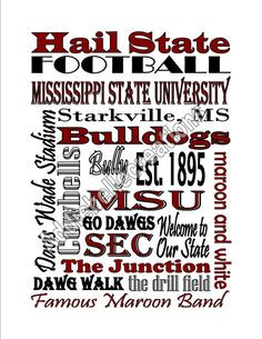 Mississippi State University Koozies on Etsy, $5.00