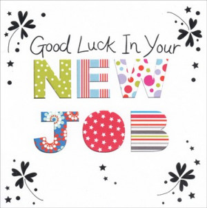 ... card new job inside and out 375 2 Good Luck In New Job Quotes