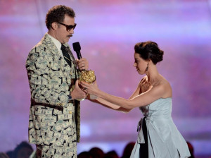 ... Plaza provided an awkward moment at the 2013 MTV Movie Awards