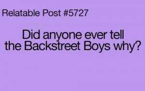 God, I still love the Backstreet Boys)