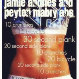 How to get abs like Jamie Andries and Peyton Mabry... Funny thing is ...