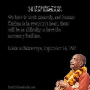 Srila Prabhupada Quotes For Month September 14