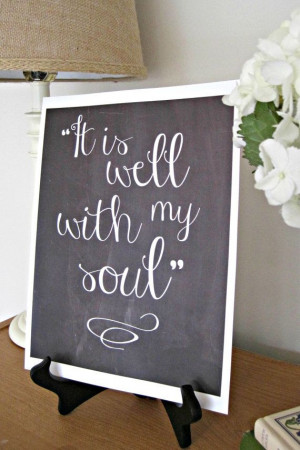 It Is Well With My Soul Print Old Hymn Print by LoveAndaPrayer, $10.00