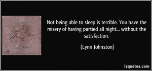 Quotes On Not Being Able to Sleep