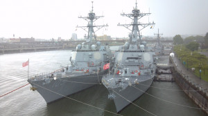 Two Arleigh Burke Class Guided Missile Destroyers Uss Dewey And ...