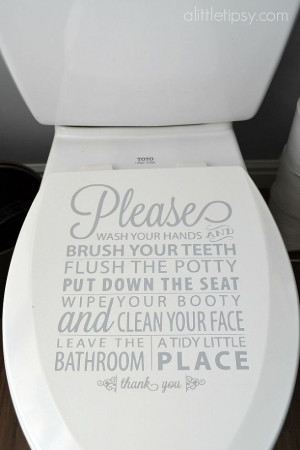... problem is the toilet seat is always open and they would never see it