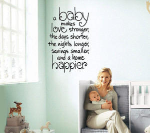 Baby quote wall decal Nursery room saying quote words love decal ...