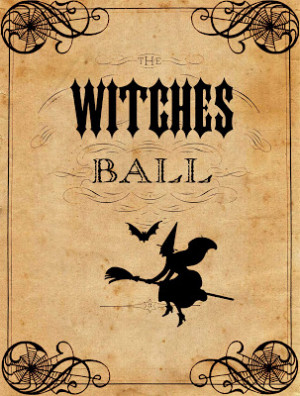 Halloween+-vintage+-witch+-+broomstick+-+black+cat+-+creepy+-+spooky ...
