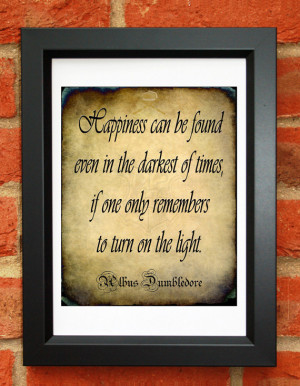 Harry Potter, Dumbledore Quote, 
