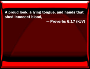 Proverbs 6:17 Bible Verse Slides