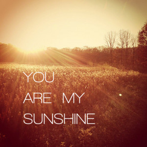 You are my sunshine sweet love quotes