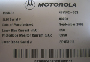 Details over Motorola Cable TV Fiber Optic Transmitter -RF to Light!