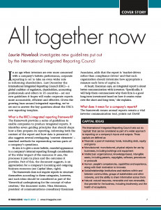 IR Magazine Article on Integrated Reporting quotes Nina Eisenman