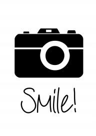 Smile | * Spreuken | Camera | Zwart wit