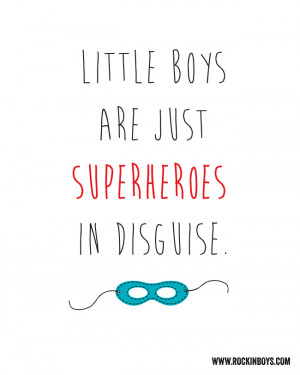 Little Boys are Superheroes | Printable