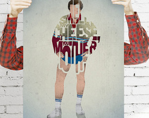 Alan Partridge quote art print - & 39;My Cheese' typography TV poster ...