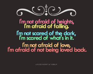 confession, dark, falling, fear, i am not afraid, love, poetry, quote ...