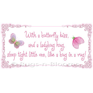 quote, butterfly kisses, ladybug hug, quotes, nursery, saying, sayings ...