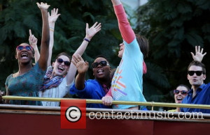 Picture Matthew Morrison Alex Newell and Melissa Benoist Hollywood