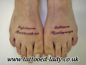 Anchor Foot Tattoos With Quote Anchor tattoo with quote