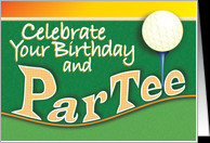 Golf Birthday ParTee Par Tee card - Product #772377