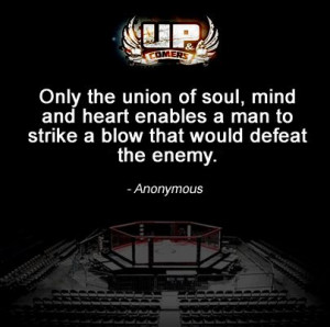 An anonymous quotes about #MMA.