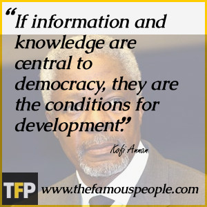 If information and knowledge are central to democracy, they are the ...