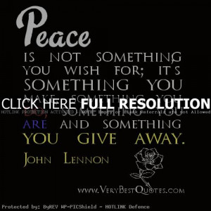 john lennon, quotes, sayings, peace, meaning, smart | Favimages.
