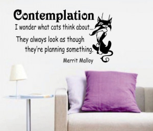 Vinyl Wall Lettering Quote Contemplation Poem by Merrit Malloy