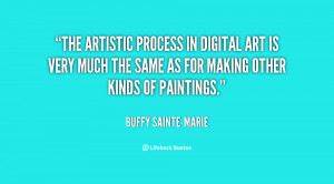 The artistic process in digital art is very much the same as for ...