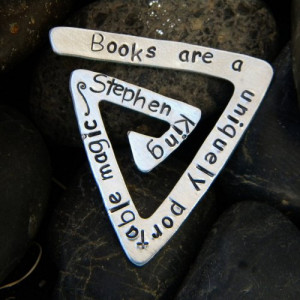 Stephen King Quote Bookmark - Books are a uniquely portable magic.