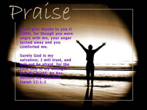 Will Give Thanks To You O Lord, For Though You Were Angry With Me ...