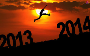 Happy New Year 2014 Wishes Quotes with Greetings Wallpapers