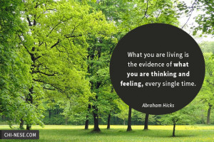 What you are living is the evidence of what you are thinking and ...