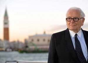 Pierre Cardin in Venice a year ago. The legendary fashion designer is ...
