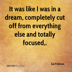 Gal Fridman Quotes
