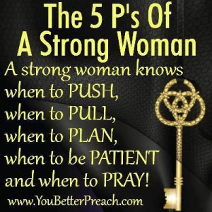 The 5 Ps of A Strong Woman