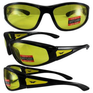 ... Vision INTEGRITY2YL Integrity 2 Black Frame Yellow Lens Safety Glasses