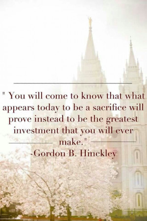 Missionarywork #LDS quotes #Sacrifice PreparetoServe.com