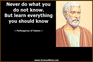 Pythagoras Quotes Wise Quotes