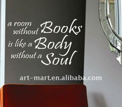 Vinyl Wall Words Inspirational Quotes Without Books NO.246
