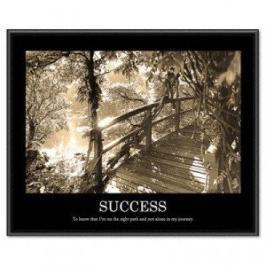 Advantus Framed Motivational Print, Success, Sepia-Tone, 30 x 24 ...