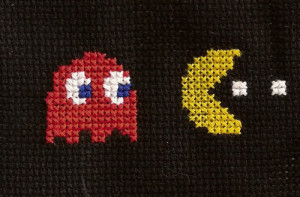 PacMan Cross stitch Image