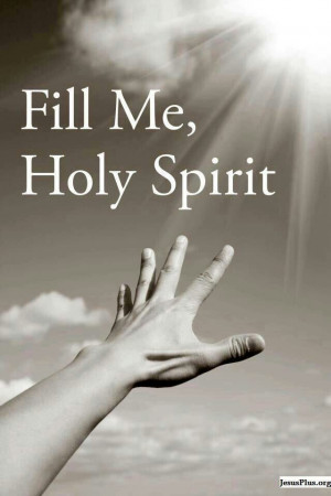 Fill me with Your holy fire Holy Spirit. Fill me to overflow.